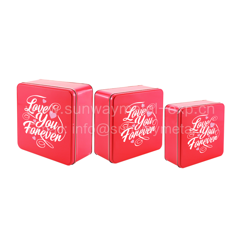 Valentine tin Valentine packaging