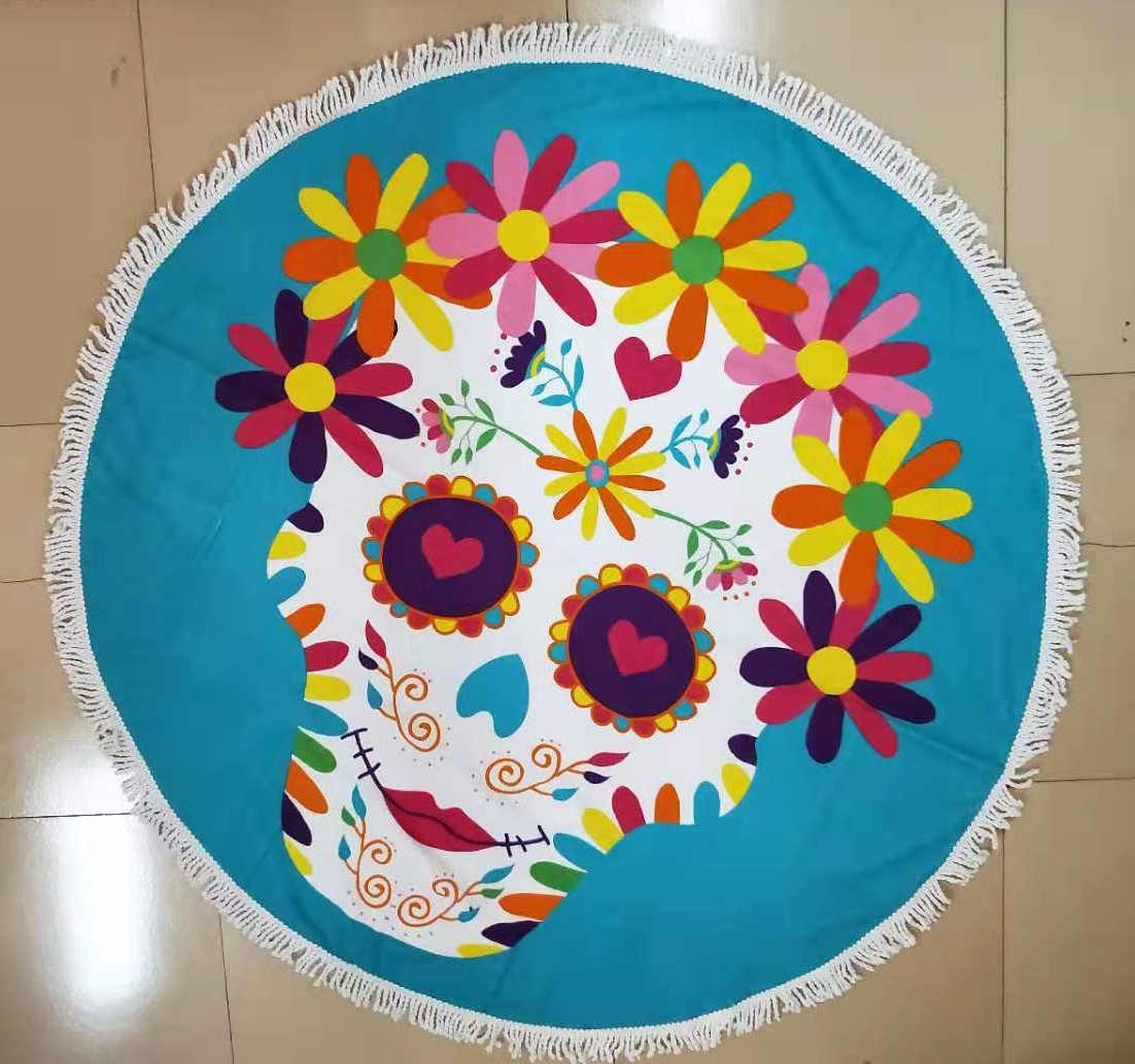 Disperse Printing Beach Round Towel