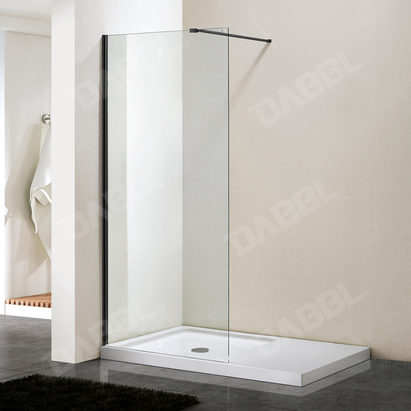 P8150CWalk in shower encslosure ,shower door , shower room , simple shower door , black shower door