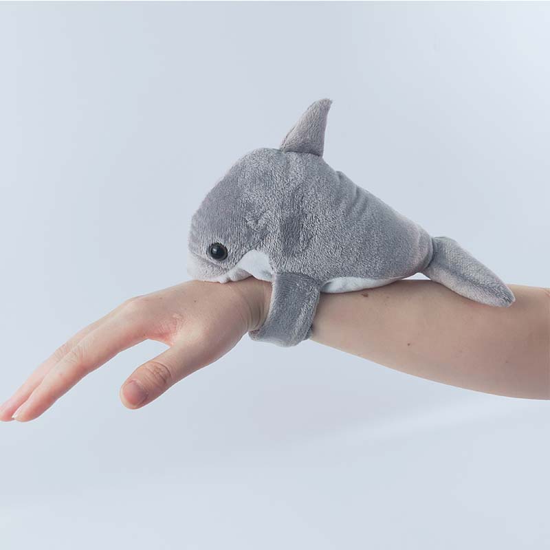 Plush sea animal bracelet soft stuffed dolphin bracelet