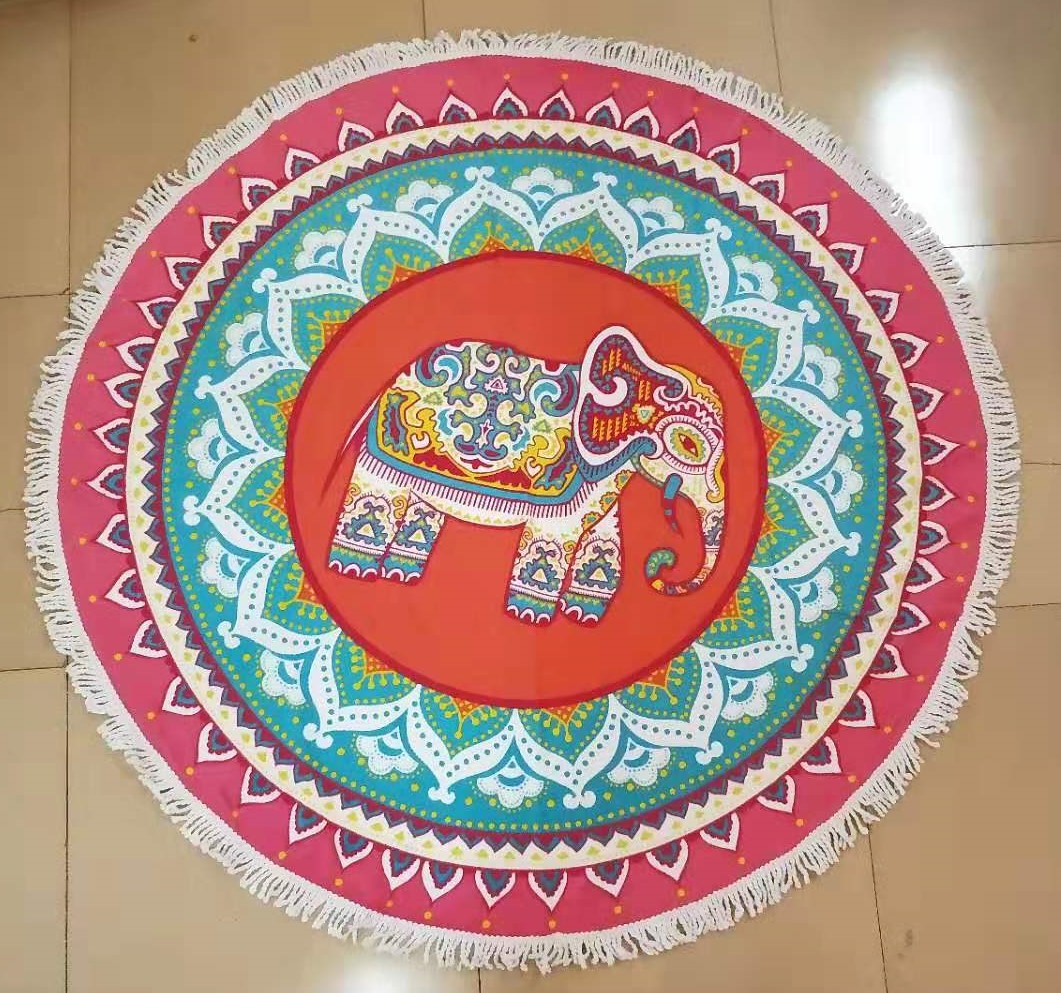 Disperse Printing Beach Round Towel