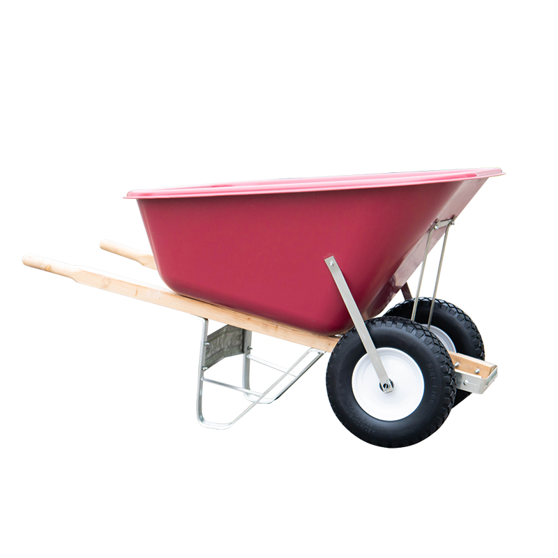 `750lbs capacity 10cuft Heavy Duty Dual Wheels Wheelbarrow
