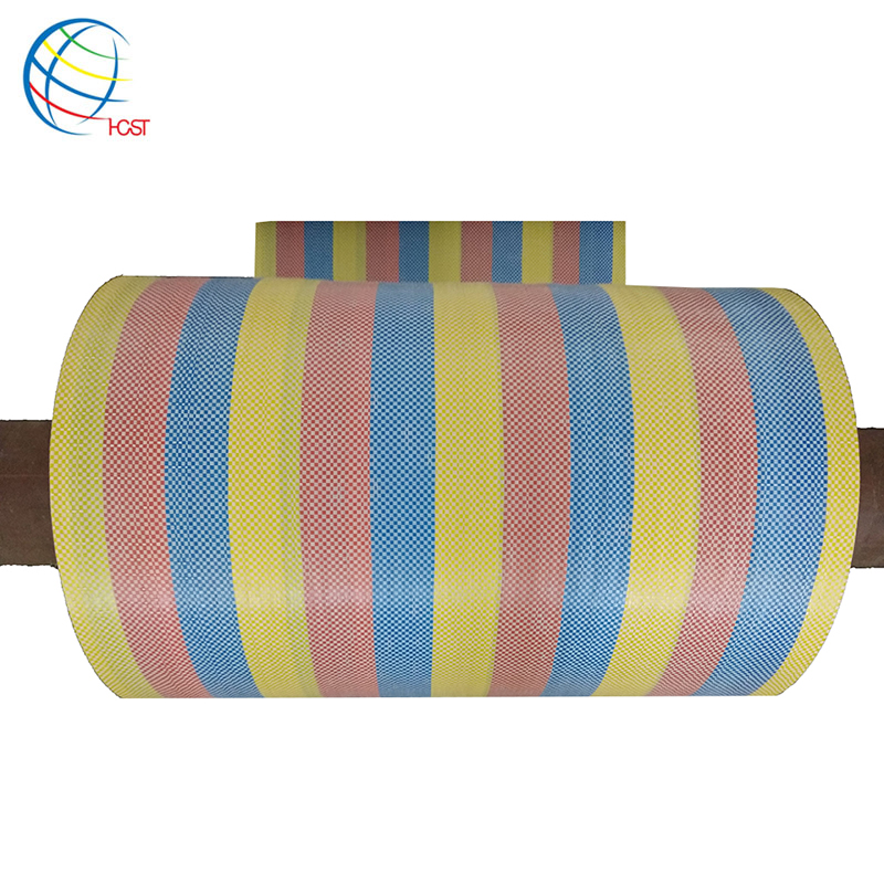 PP woven polypropylene raffia fabric roll for market shopping bag sack