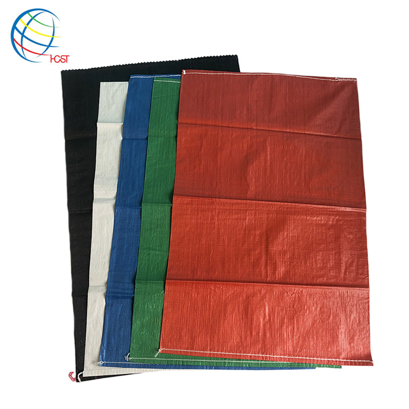 10kg 25kg 50kg polypropylene woven sack pp poultry animal feed bag for packing fish chicken pig food