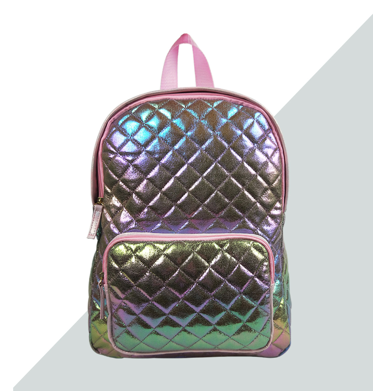 2020 New Fashion Leisure Hot Selling Pu Lady Bag Backpack, New Material Backpack, Iridescence Fabric Backpack