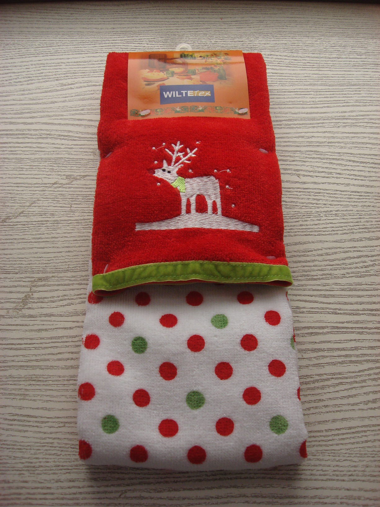 100cotton Emboridery + Pigment Printing Kitchen Towel