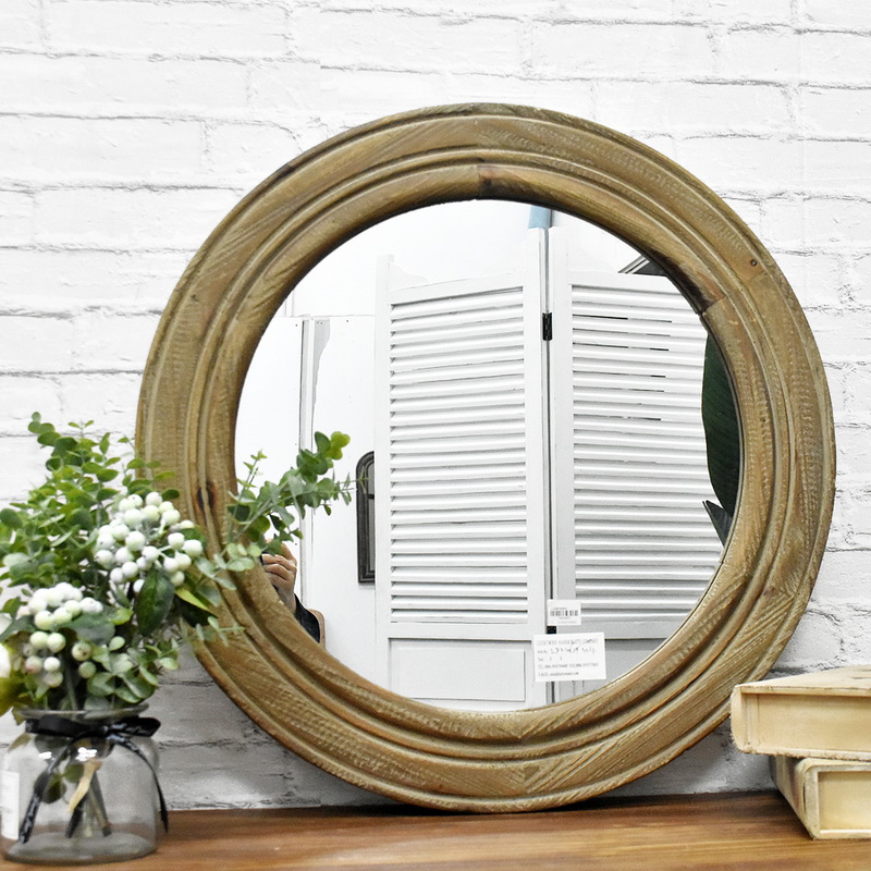 Wooden Mirror Decorative