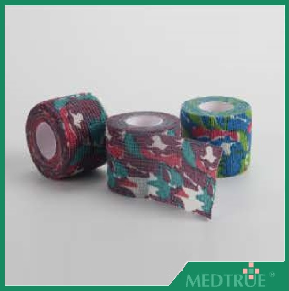 FlexColor muti color non-woven flexible cohesive bandage