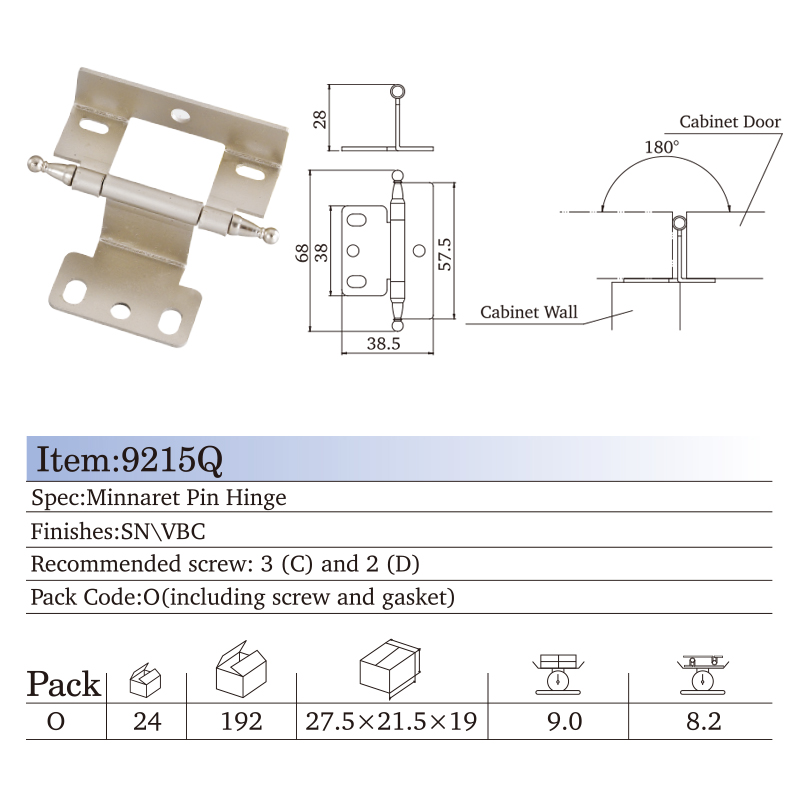 Shantou Yongjia Hardware Plastic Factory Co., Ltd. – arandela metálica 4