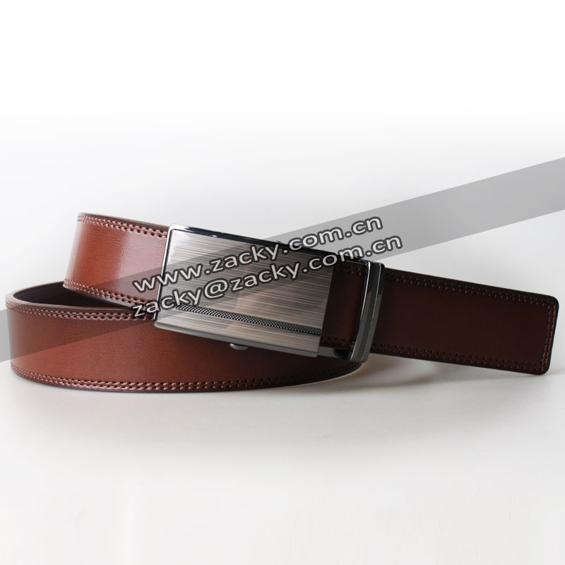 man leatehr belt with automatic buckle