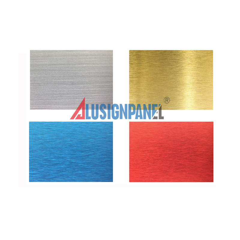 Brushed aluminum composite panel exterior interior use