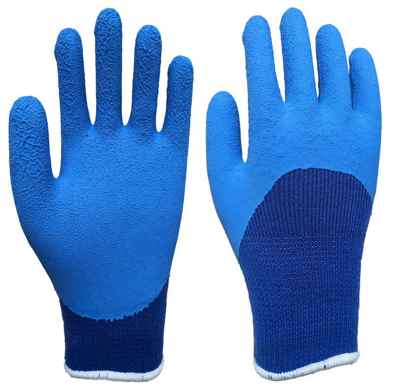 Winter gloves, thermal liner with foam latex 3/4 dipped