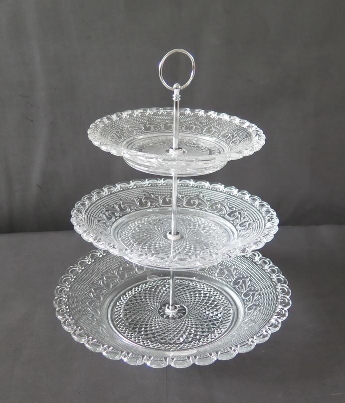 Mc1006 S/3 Glass Plates Fruit Plate