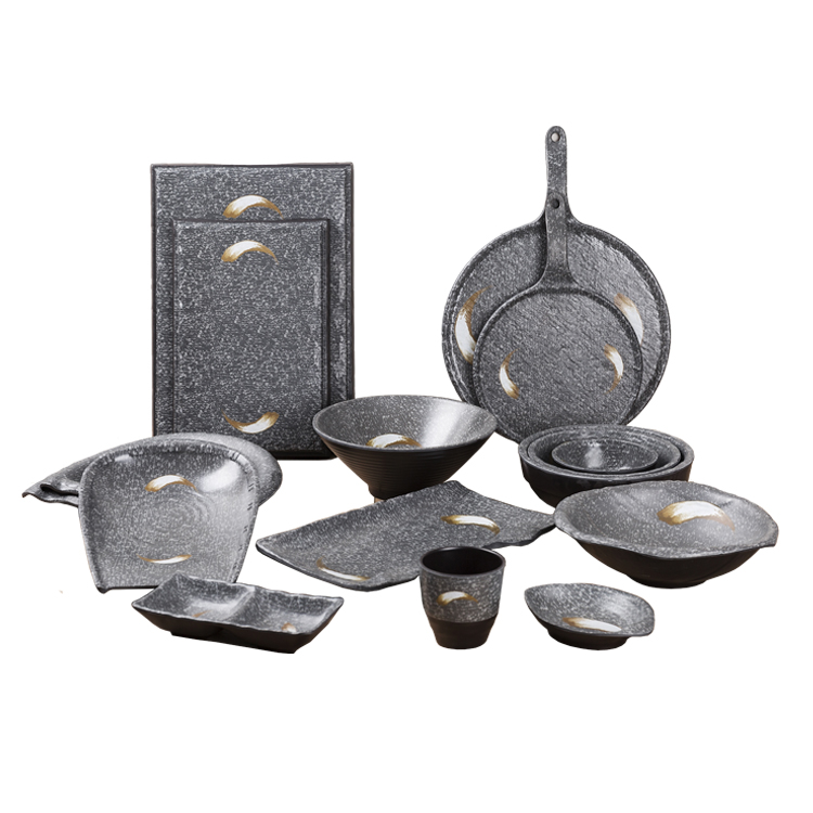 new reusable melamine japanese style dinnerware set
