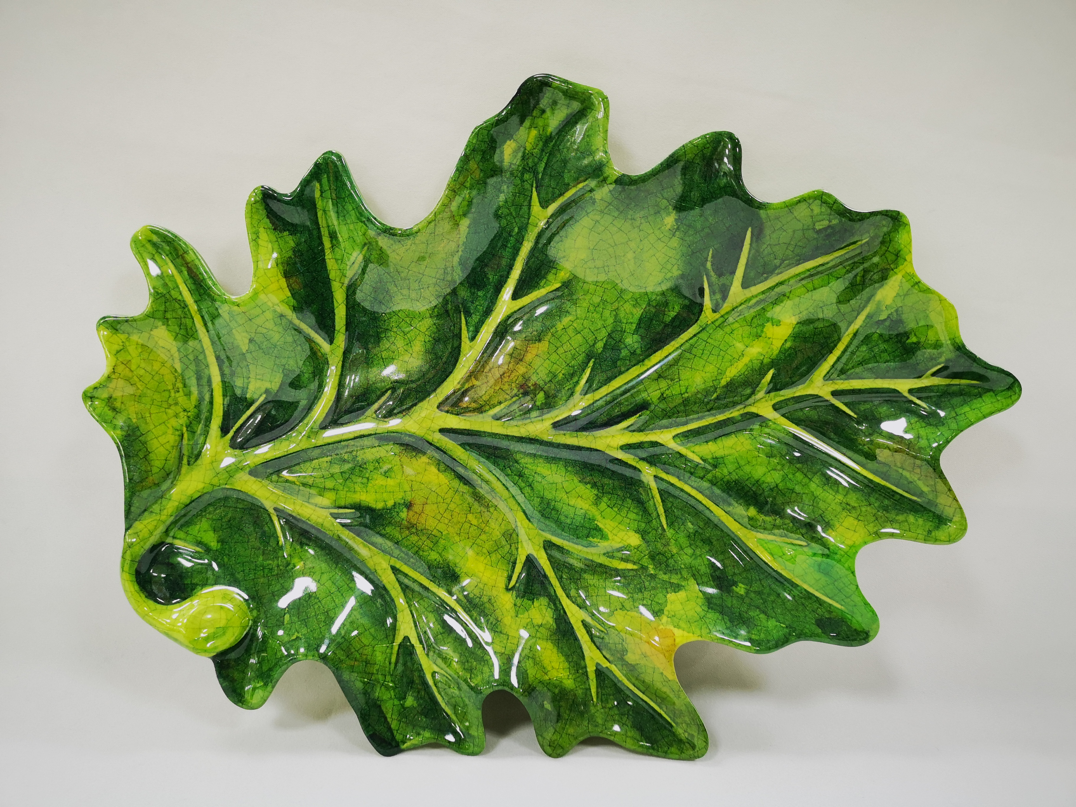 14.4"*10.8''melamine leaf shape plate