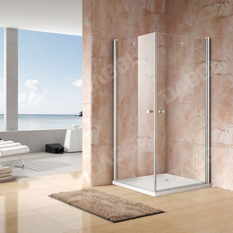 Shower enclosure , shower door , shower cubicle, sanitary , pivot door, rectangle double pivot door