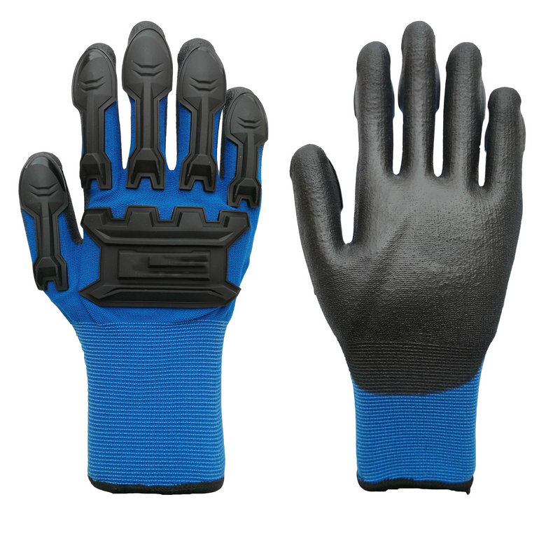PU coated.PVC padded, Anti-Impact gloves