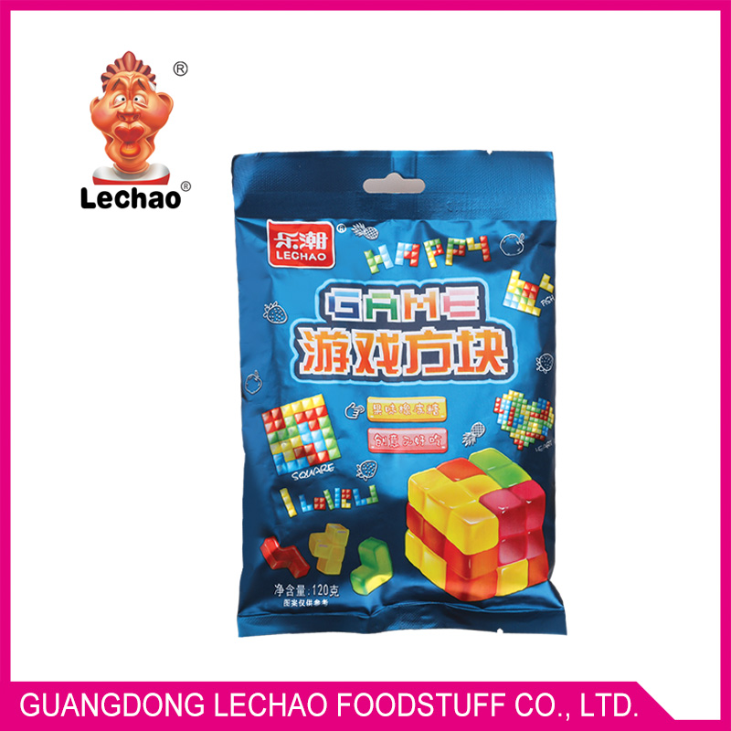 Building block jelly candy