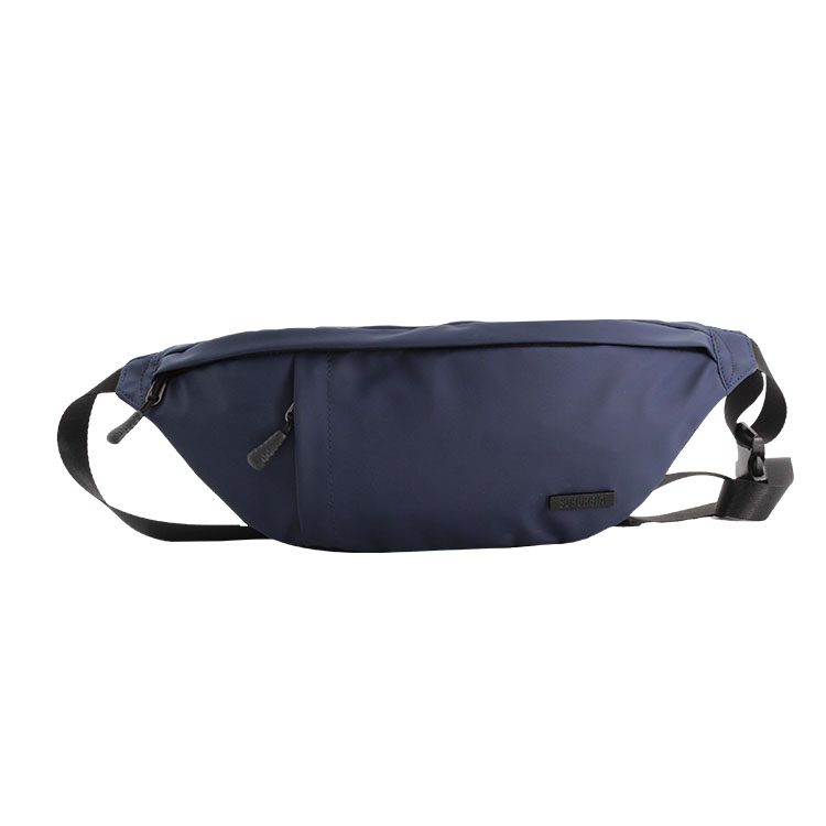 Fashional blue PU leather waist bag fanny pack