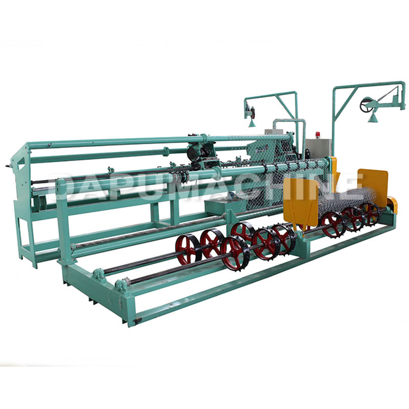 Fully automatic double wire chain link fence machine
