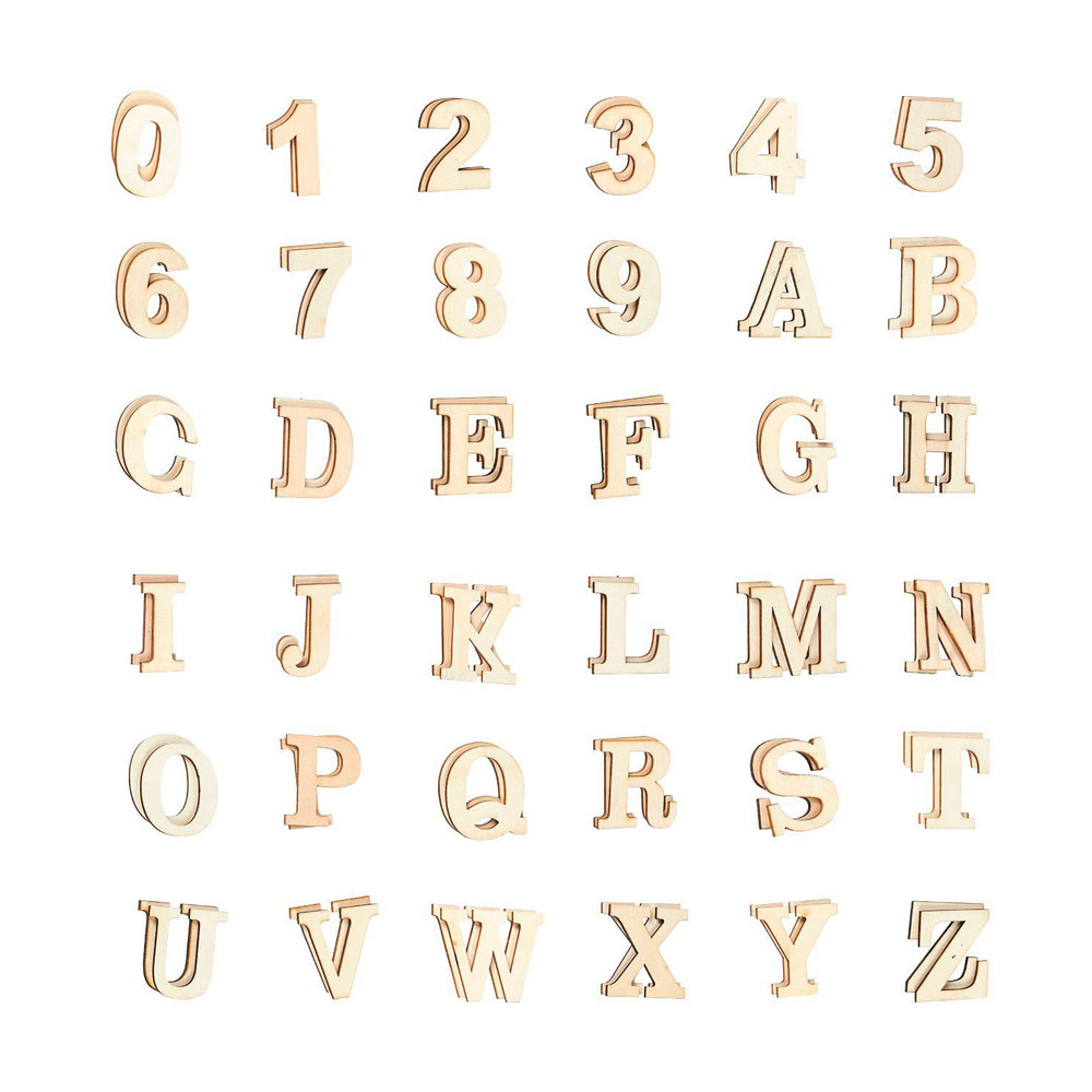 Wooden Letter Wooden Number
