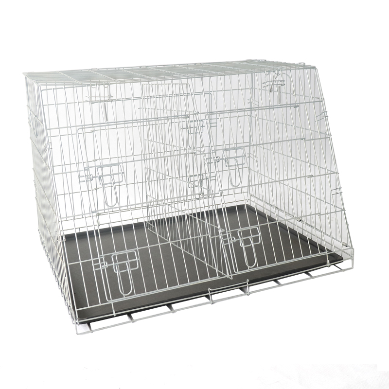 Galvanized iron wire lope dog cage