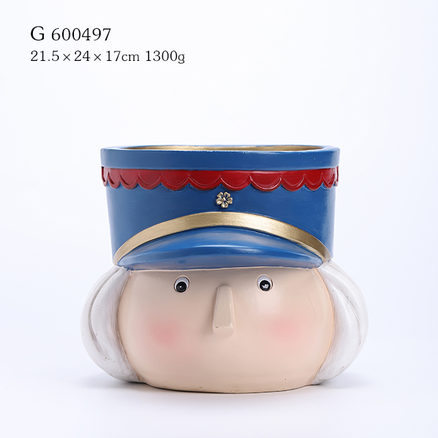 Polyresin Nutcracker Candle Holder