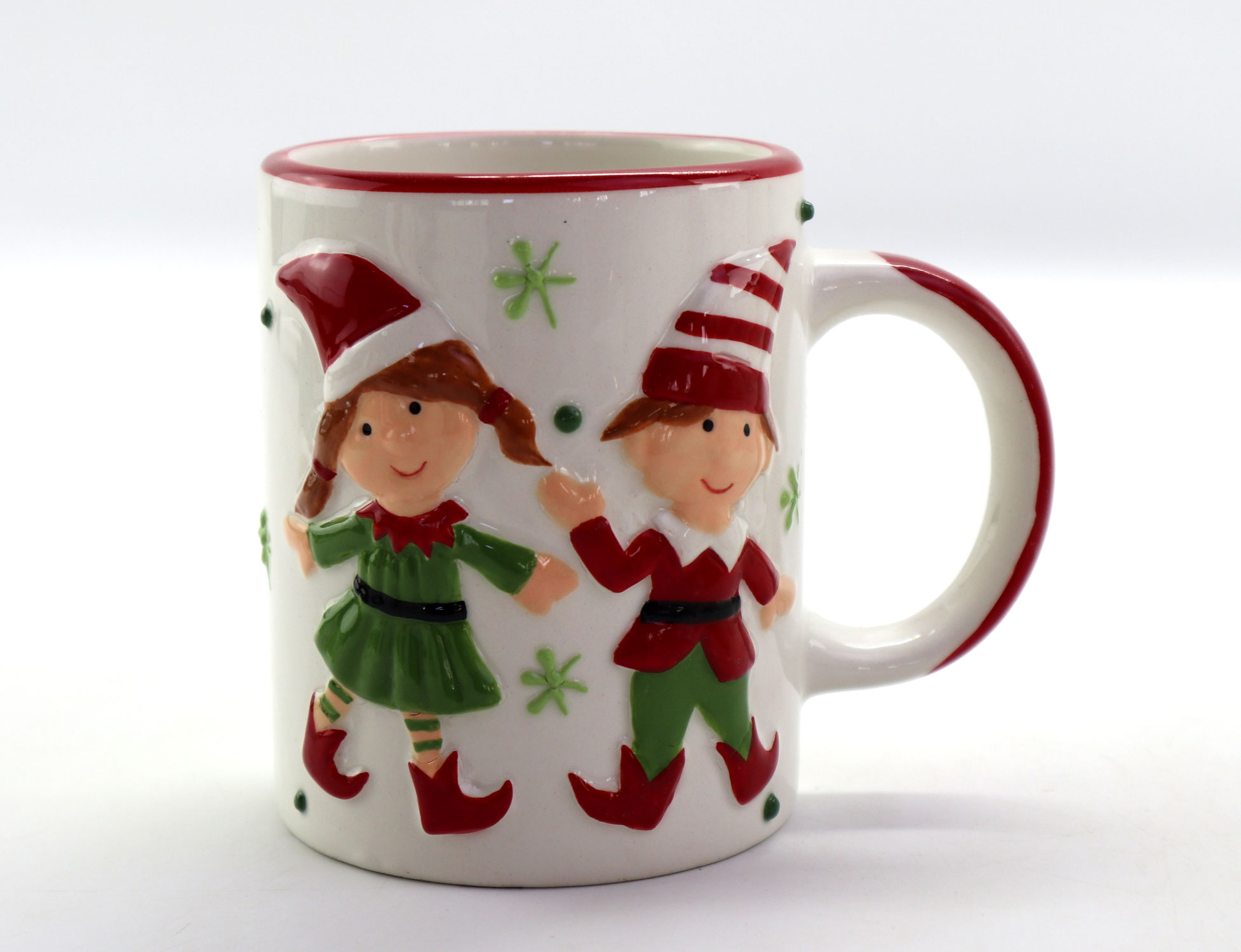 Christmas mug, ceramic mug,emboos mugs
