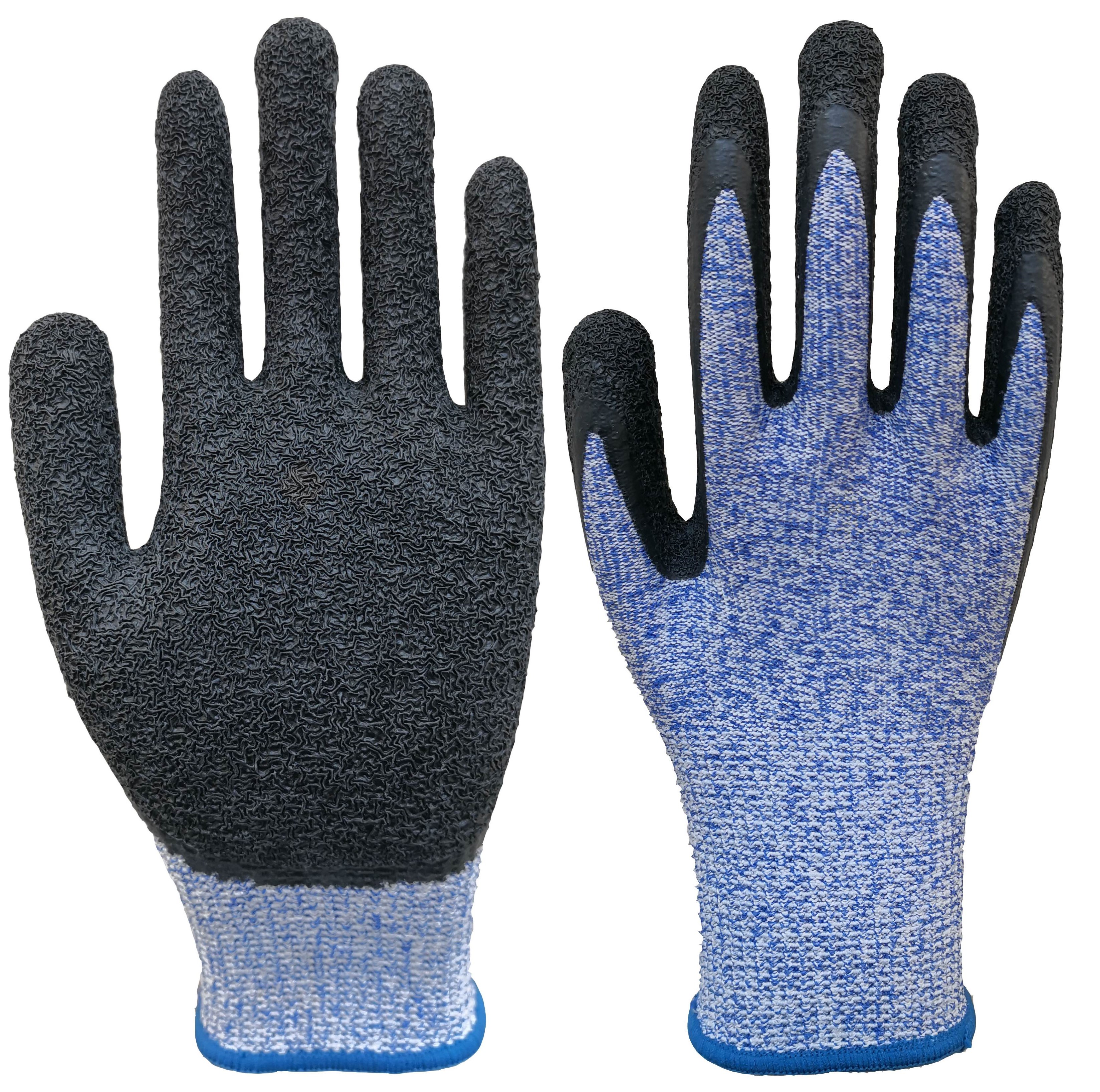 Anti-cut glove with latex coated