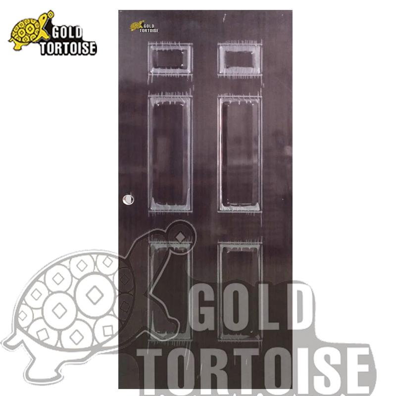 6 Panel Steel Door with PVC coated