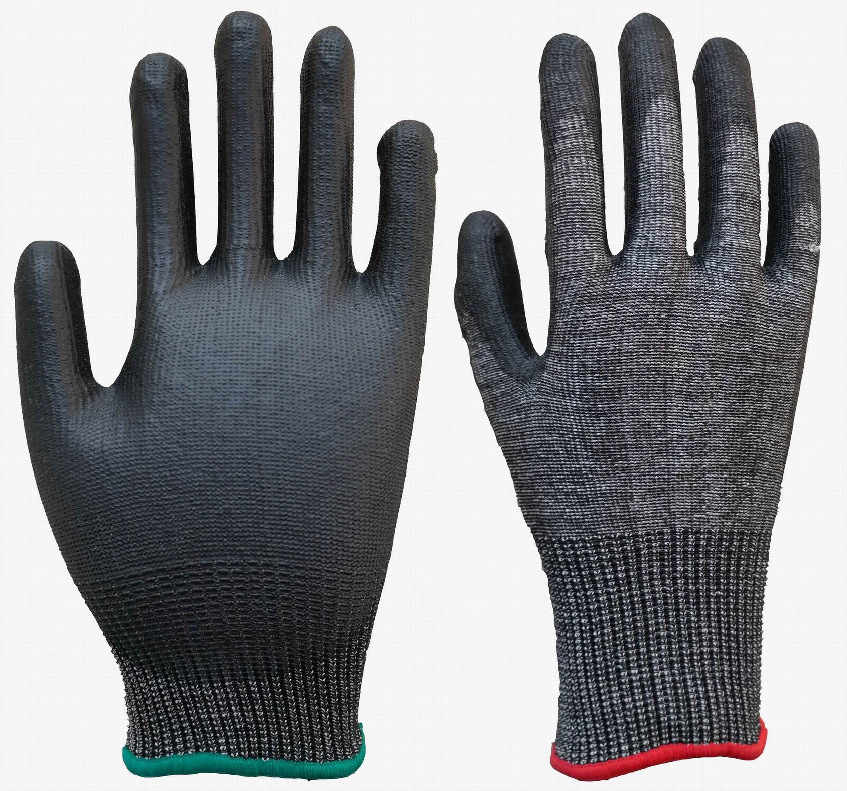 Cut-level A5 Gloves with PU palm coated