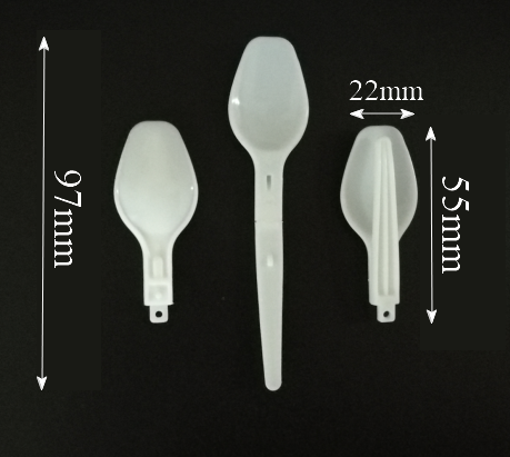 Plastic foldable spoon