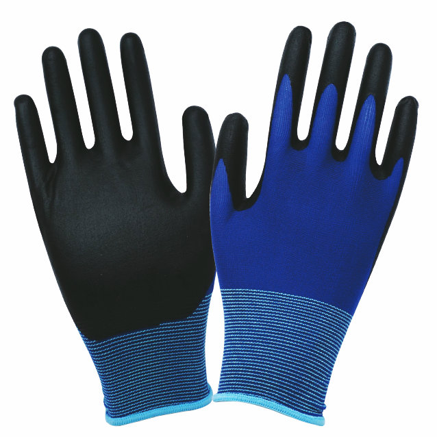 Ultra-thin & breathable nitrile coated gloves with 18 gauge liner