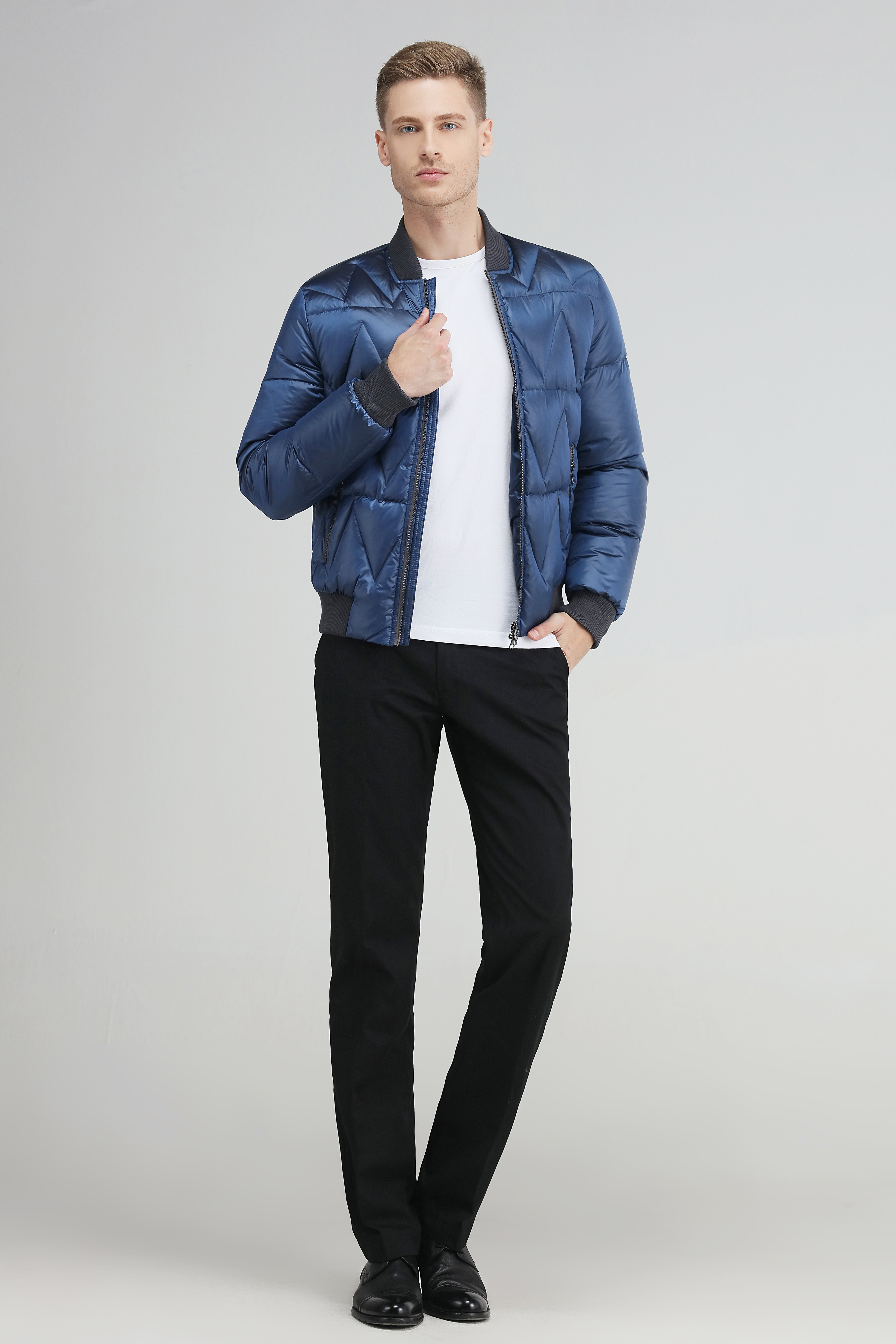 men's short down jacket coat