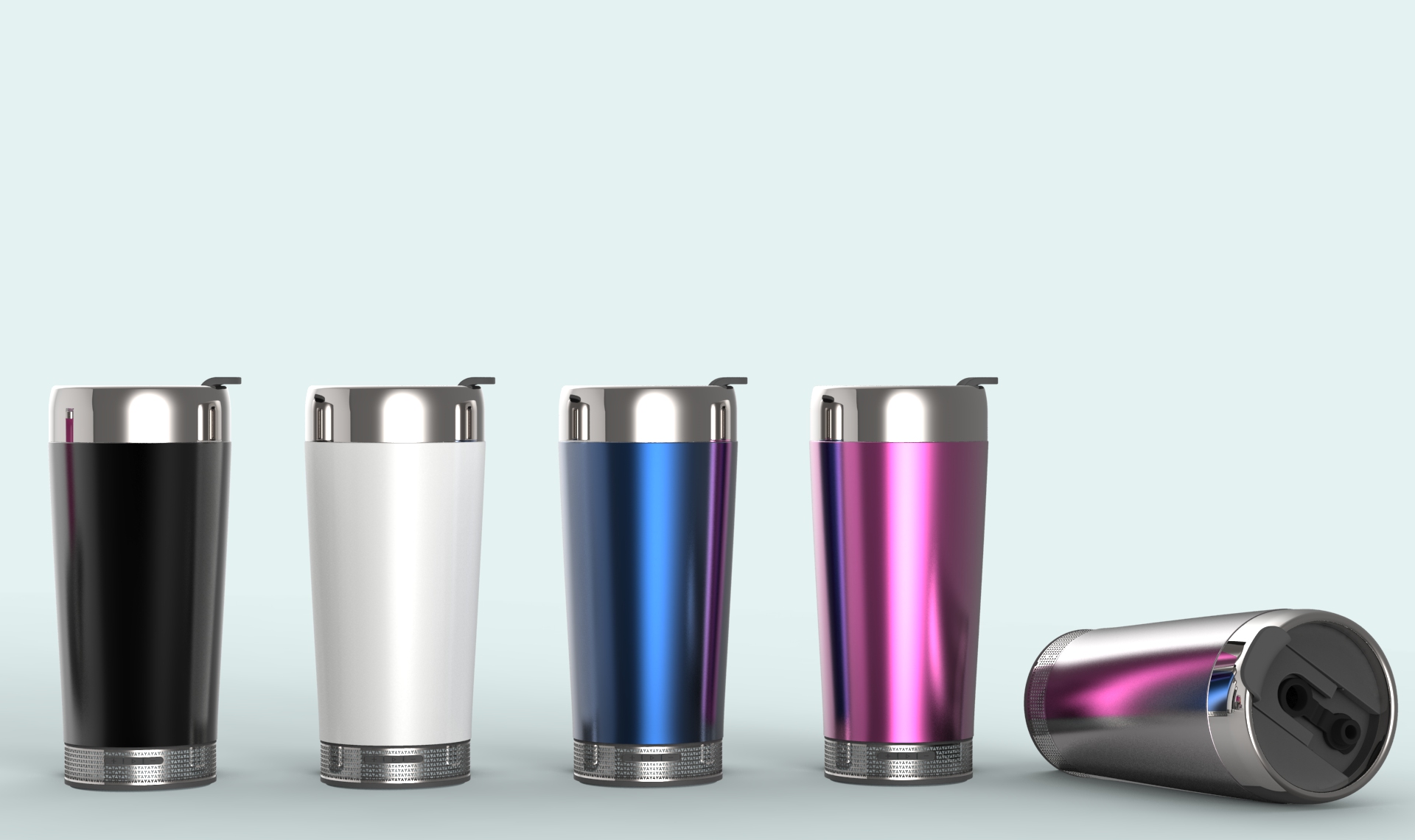2020 latest style new stainless steel vacuum insulated double wall mug with speaker