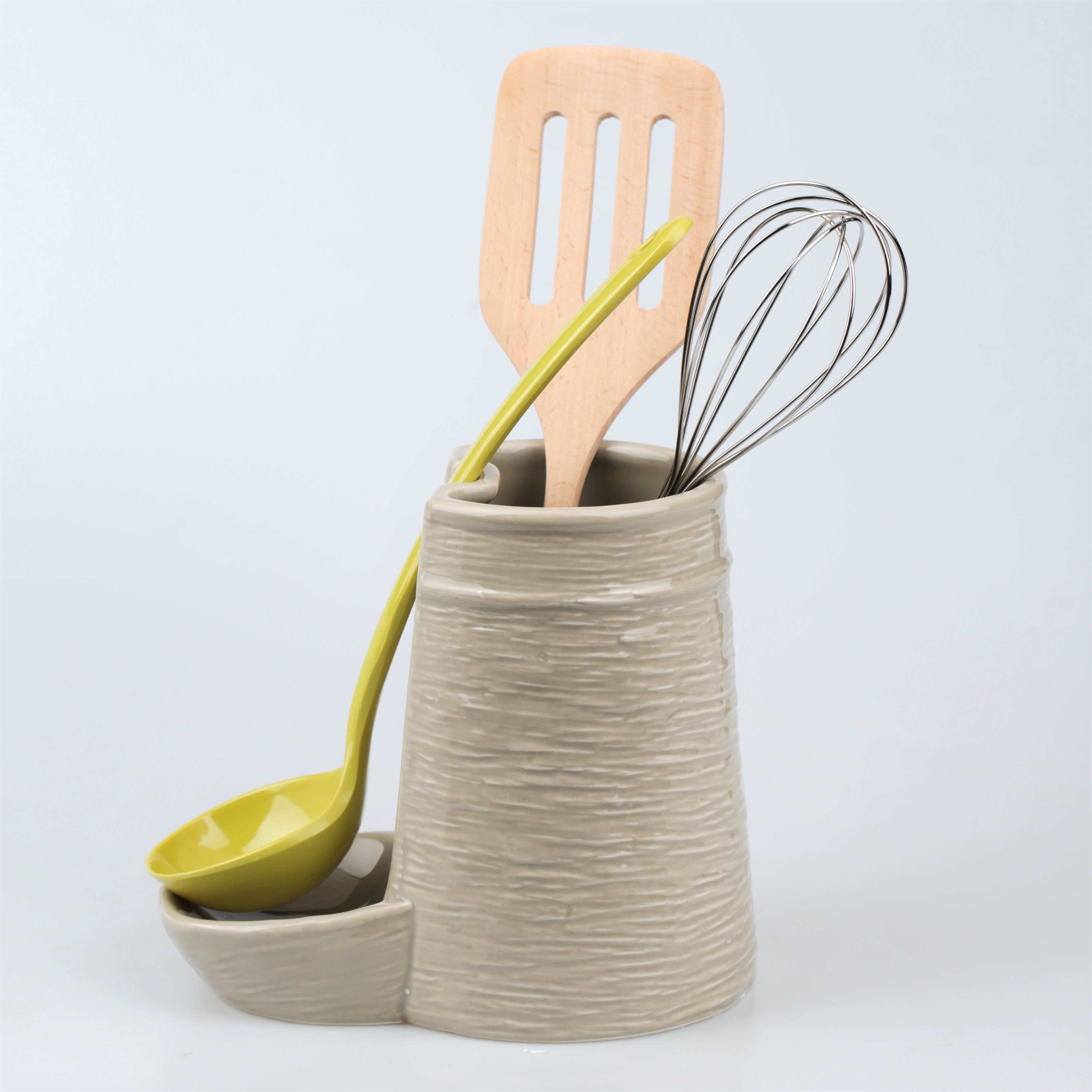 Ceramic multifunctional utensils holder