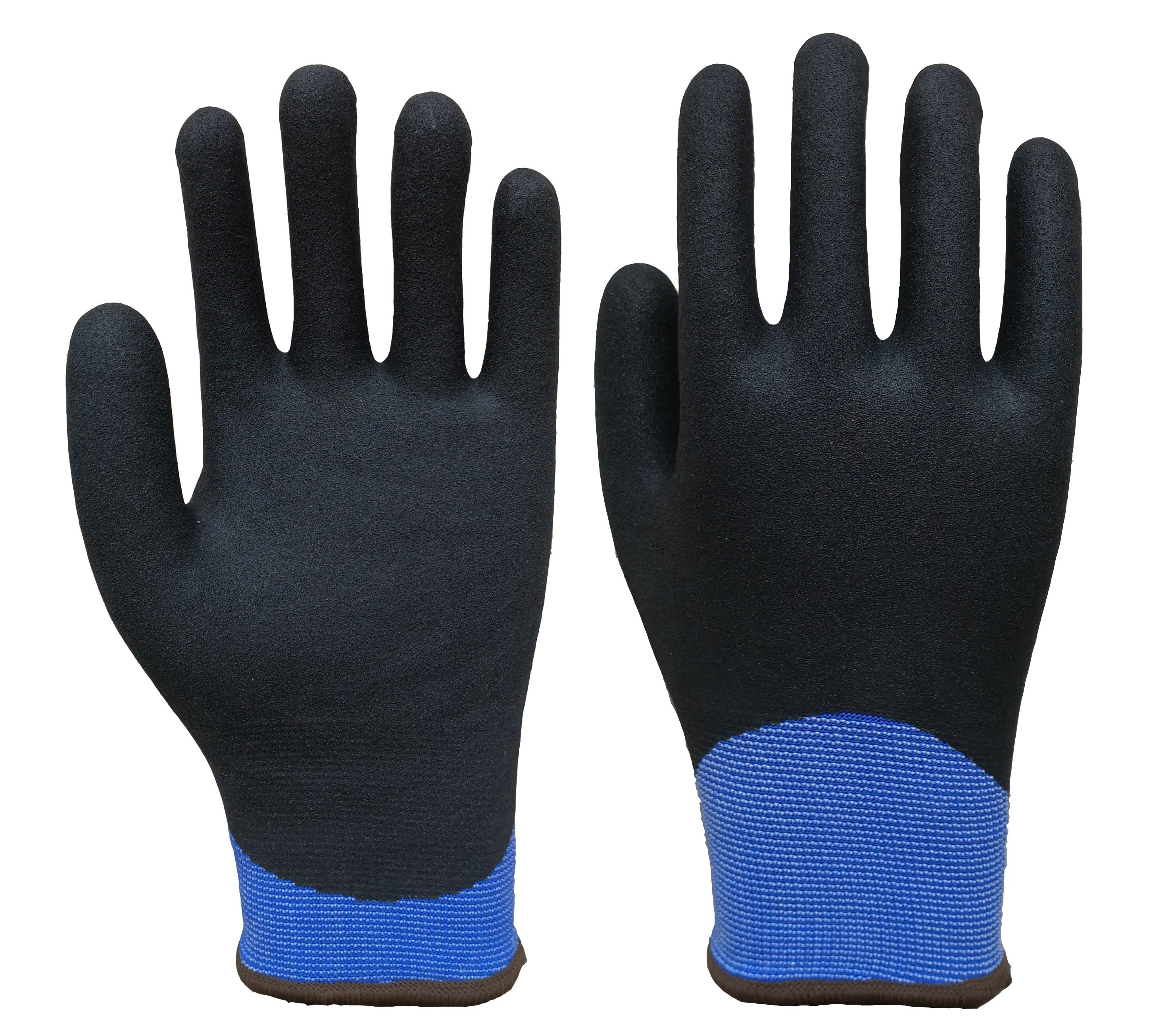 Double thermal liner,sandy nitrile fully coated