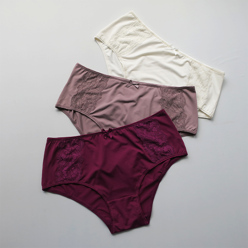 Plus size High waist Panty in Microfibre fabric