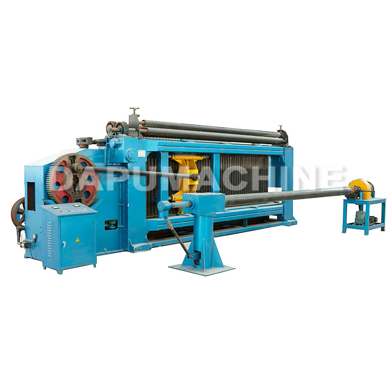 Automatic gabion mesh stone cage weaving machine