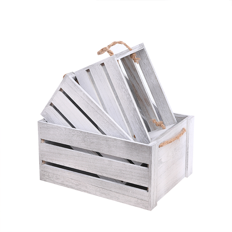 wooden storage crate