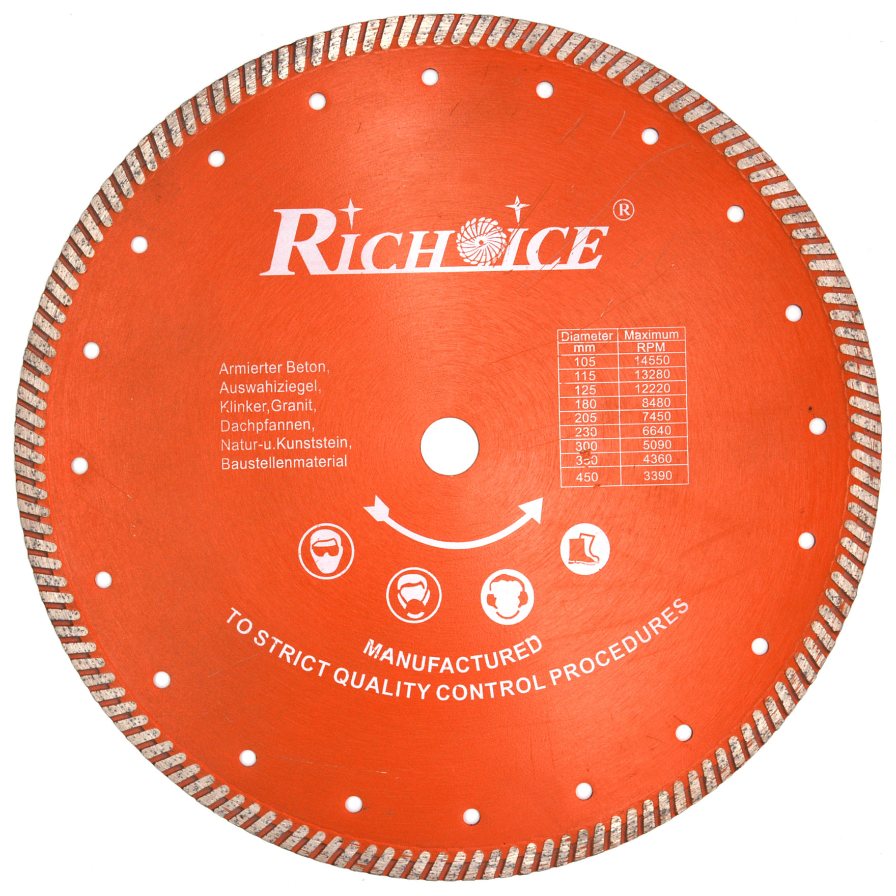 115mm Cold Pressed Turbo Diamond Saw Blade
