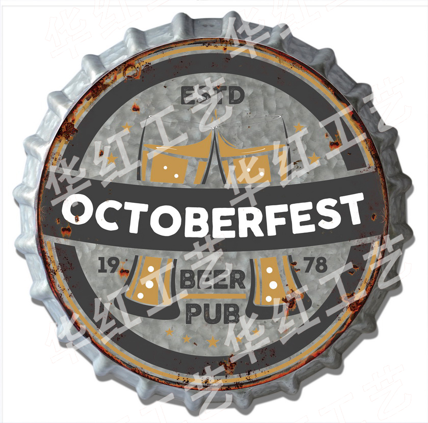 Beer cap signs