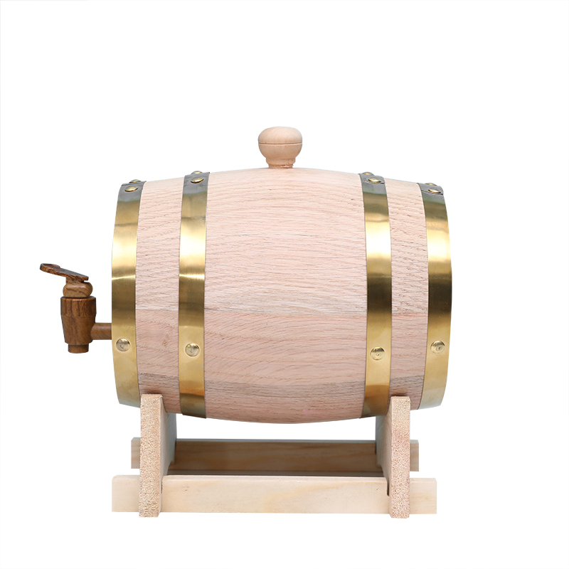 1.5L natural color oak barrel
