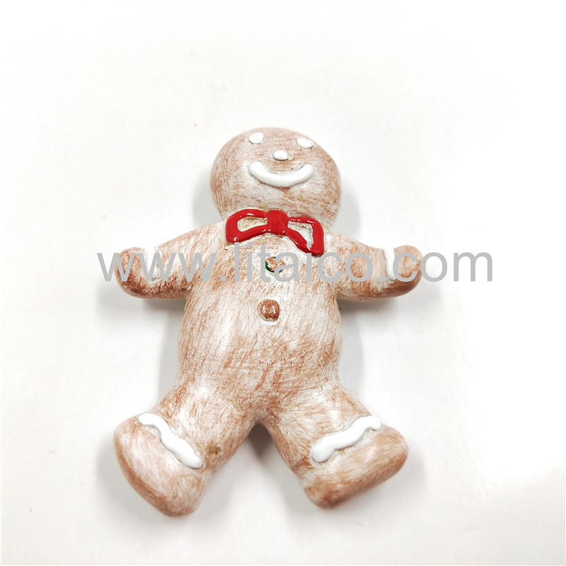 Snowman resin refrigerator magnet