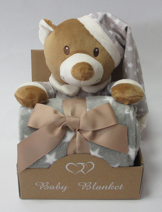 Plush Animal With Blanket
