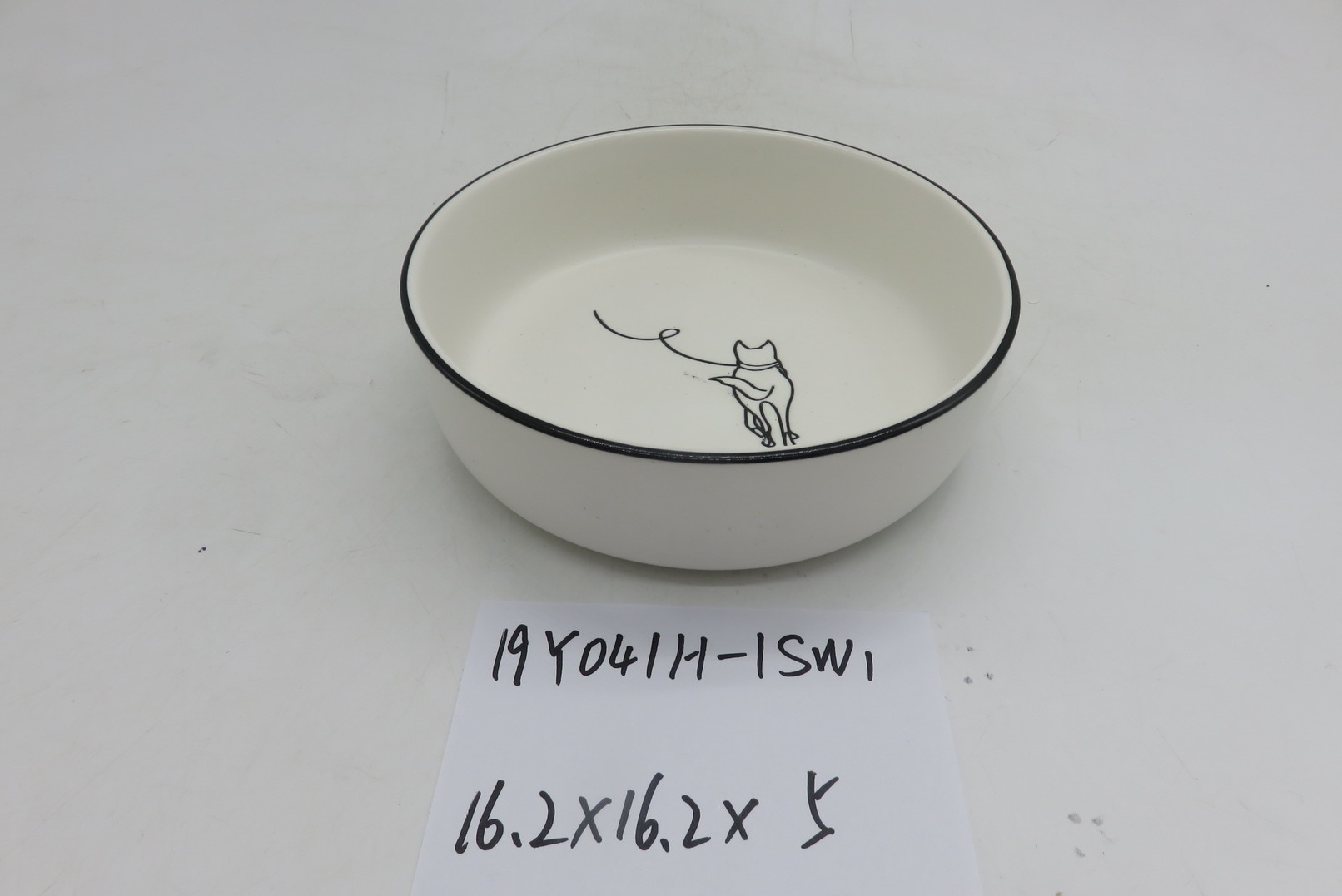 Dog print bowl