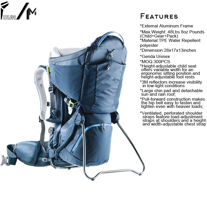Cross Country Baby Backpack Hiking Child Carrier Foldable toddler