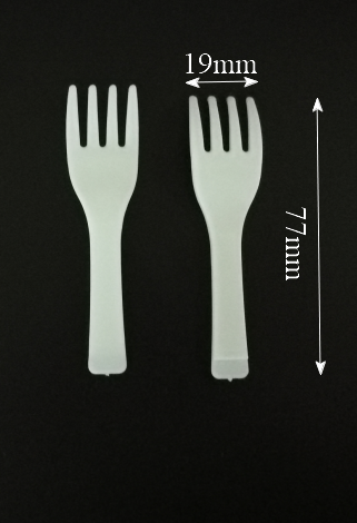 Disposable plastic fork