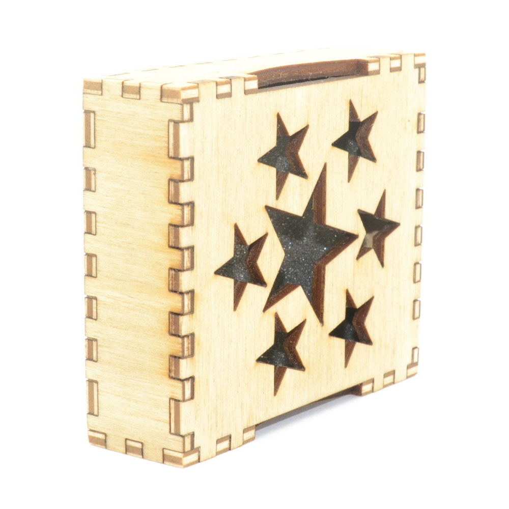 Wooden Chirstmas Decor Hanging Decor Wooden Christmas Storage Crate Box Christmas Tree