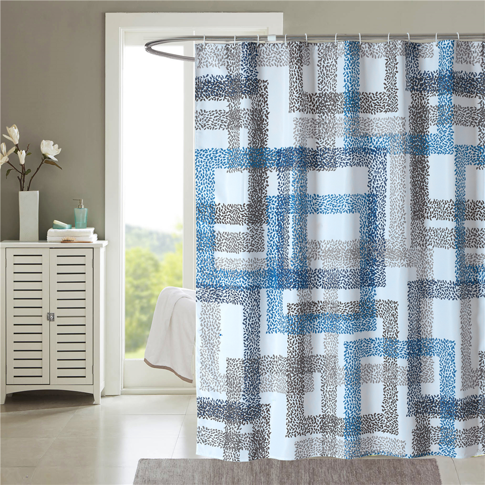 Factory custom waterproof african bathroom shower curtain set